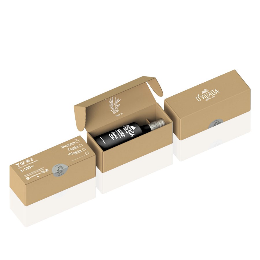 Caja Aceite de Oliva Virgen Extra Maduro D'Villalta Caja Aceite de Oliva Virgen Extra Maduro D'Villalta